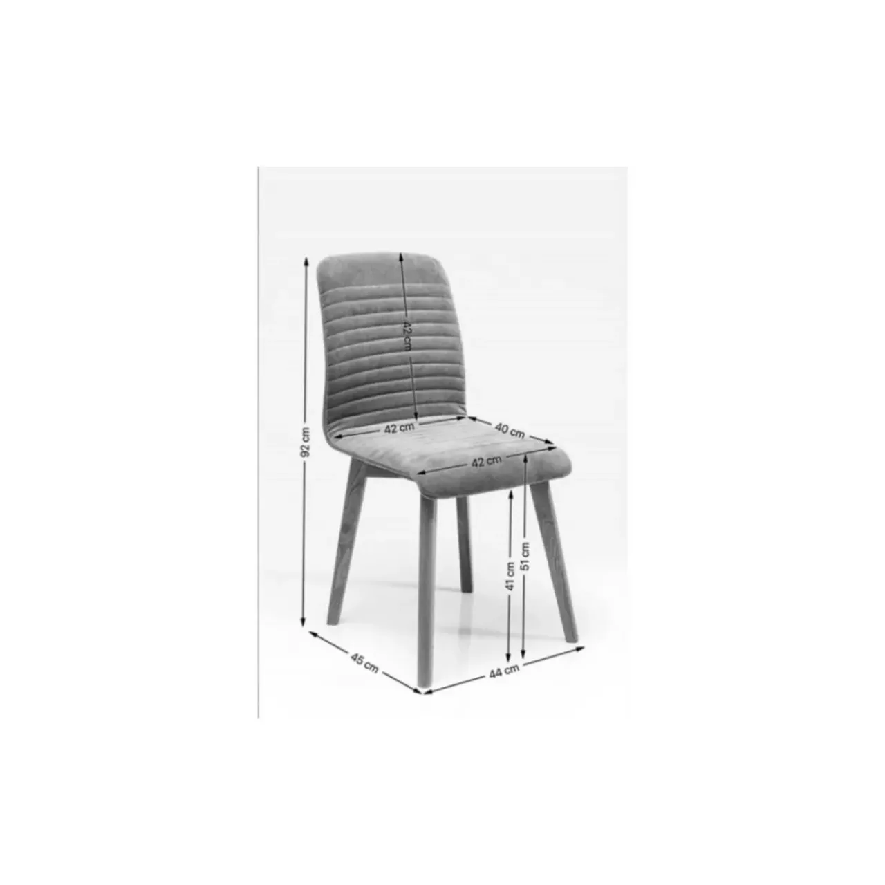 KARE Design Stühle-Stuhl Lara Grau