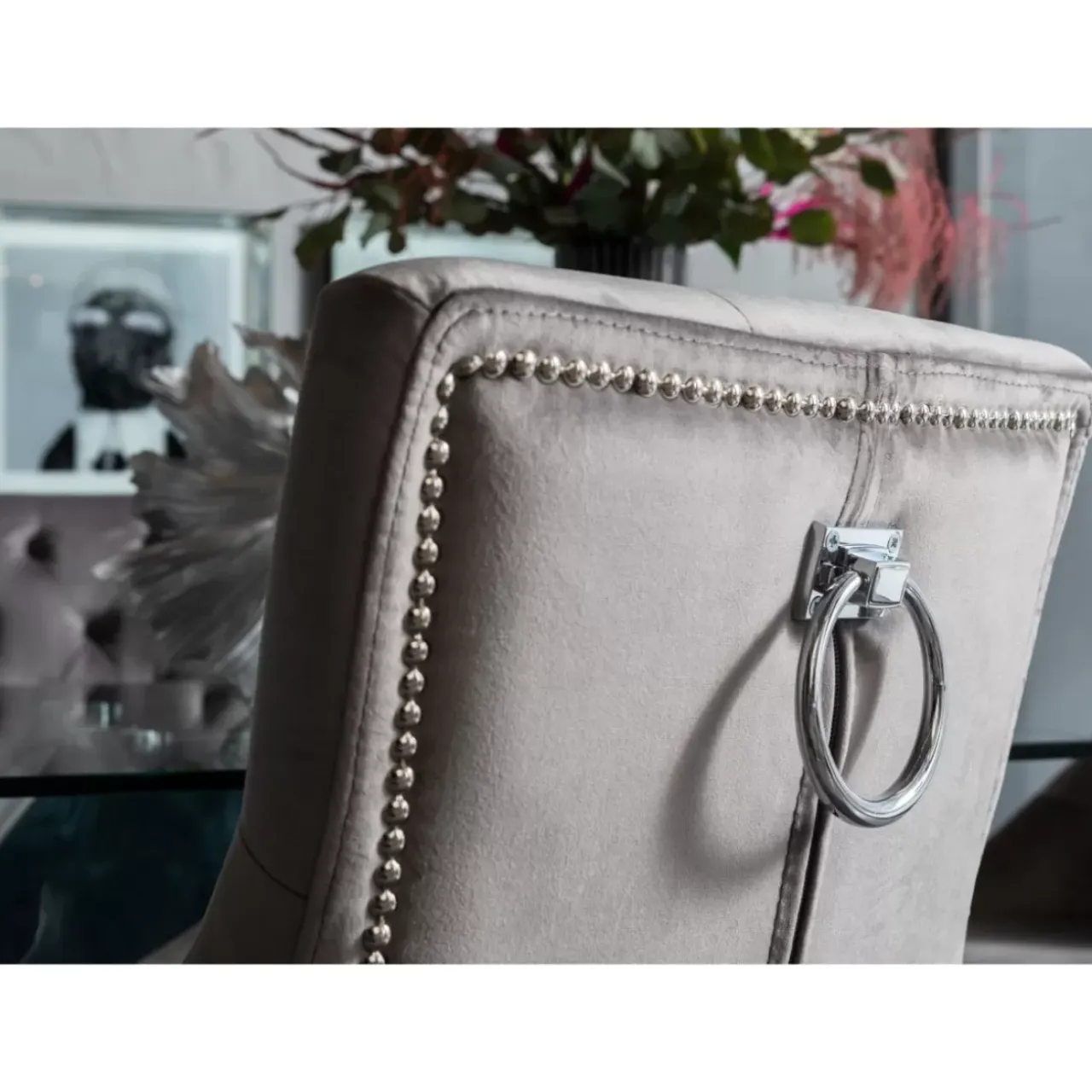 KARE Design Stühle-Stuhl Prince Velvet Grau