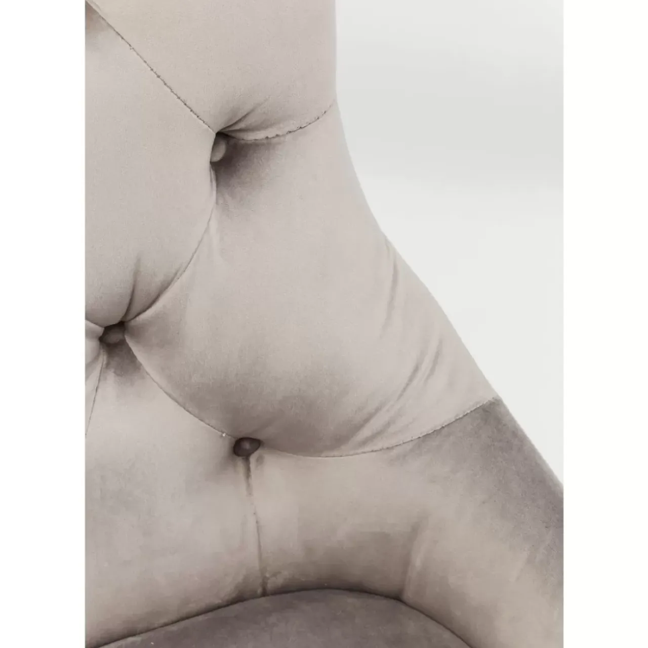 KARE Design Stühle-Stuhl Prince Velvet Grau