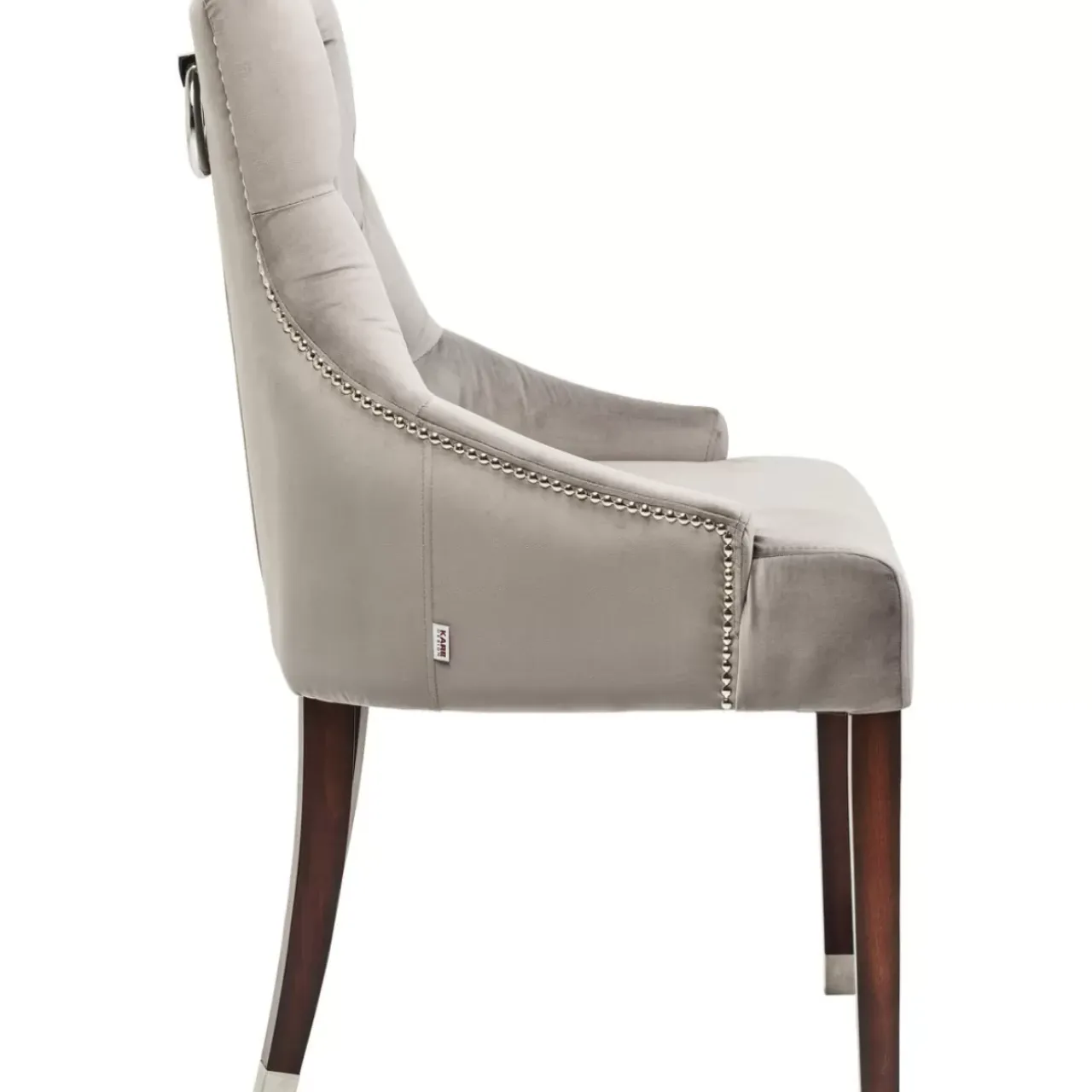 KARE Design Stühle-Stuhl Prince Velvet Grau