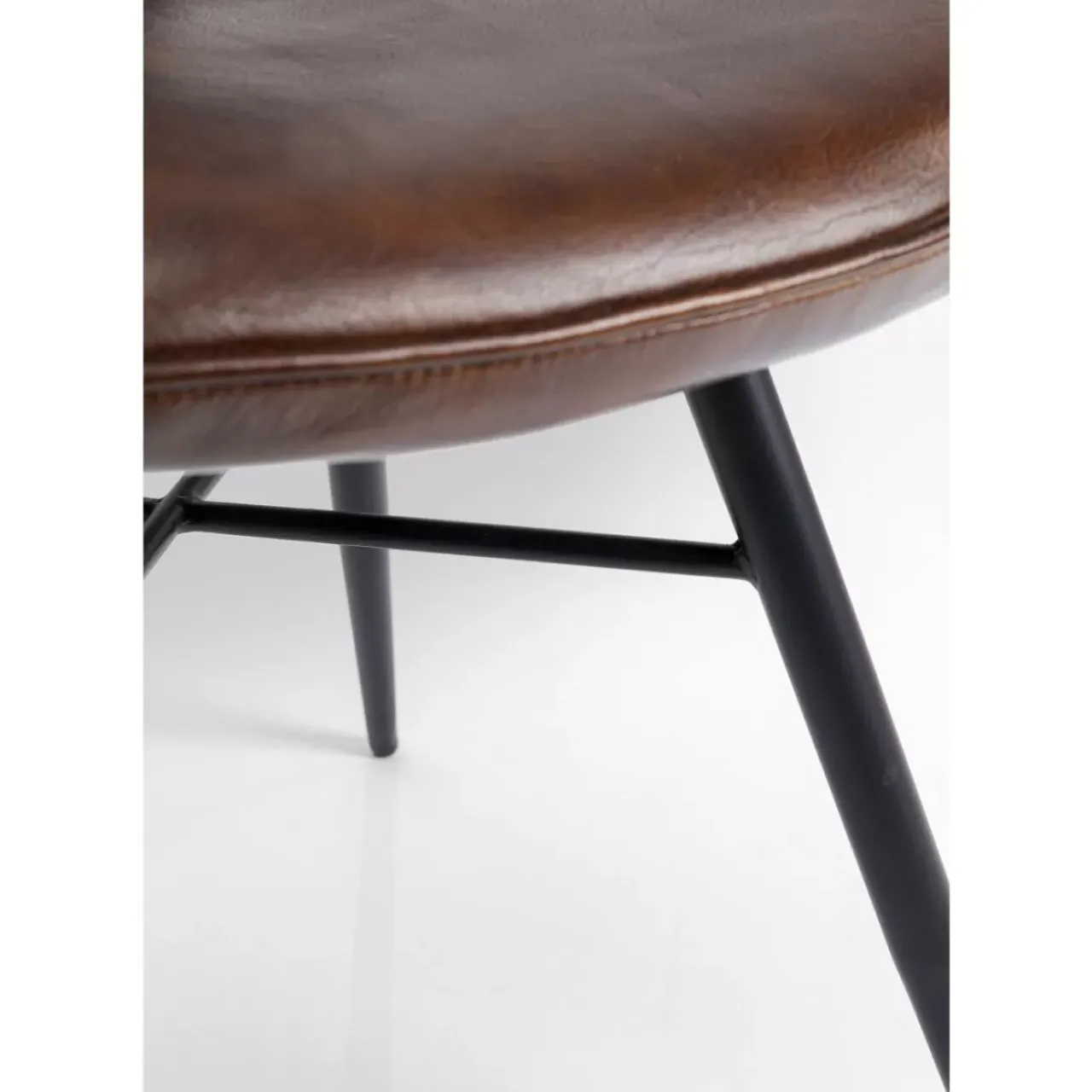 KARE Design Stühle-Stuhl Samba Leder Braun
