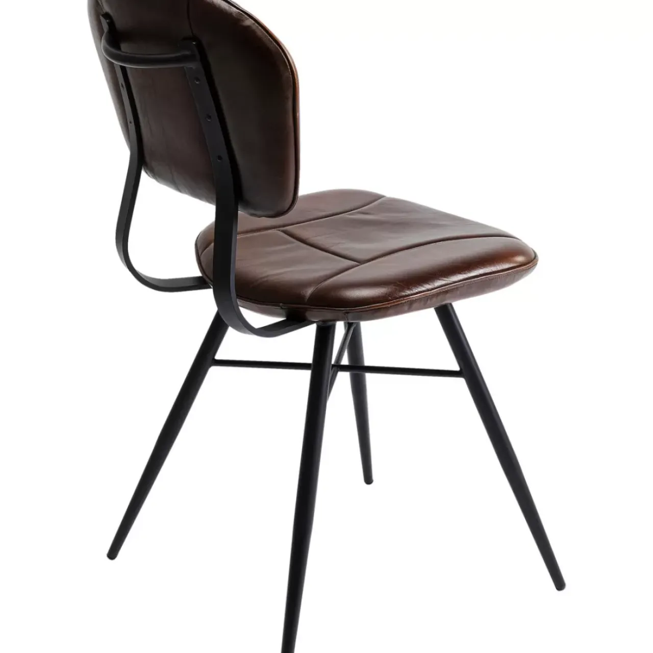 KARE Design Stühle-Stuhl Samba Leder Braun