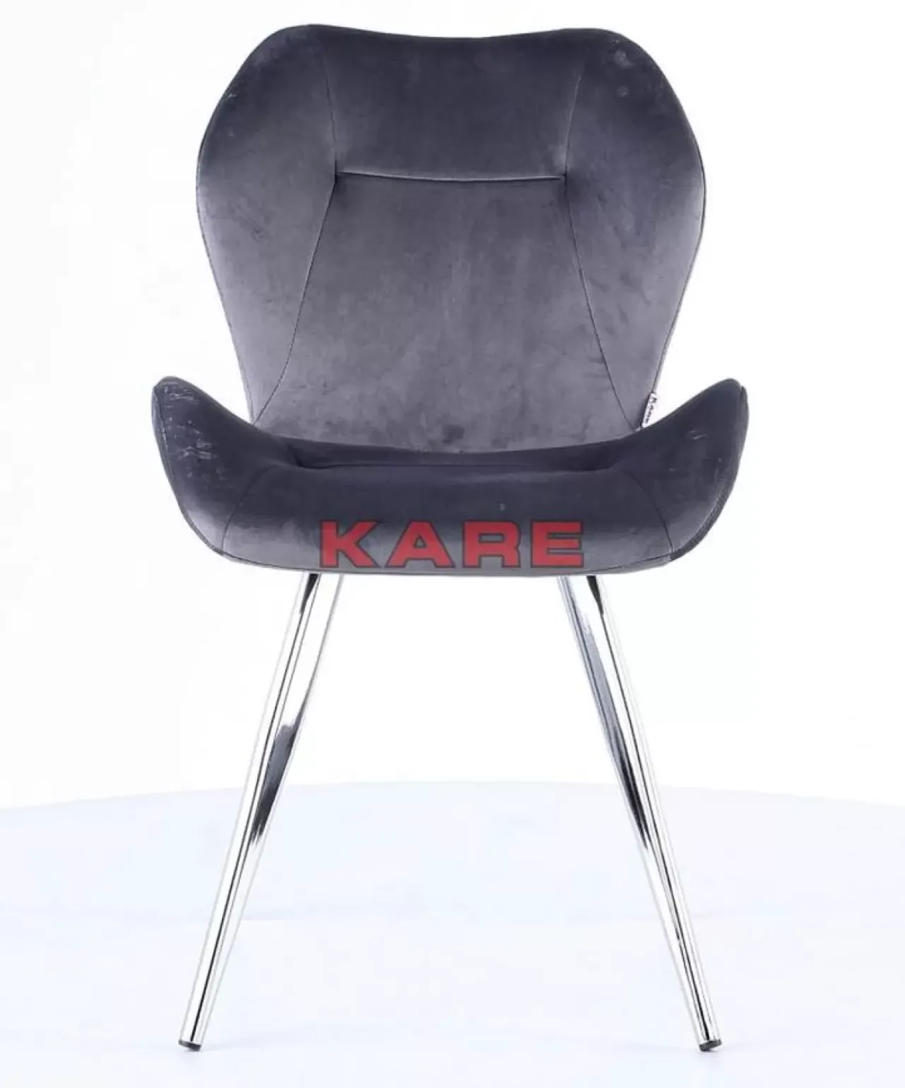 KARE Design Stühle-Stuhl Viva Grau Chrom