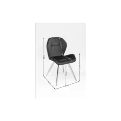 KARE Design Stühle-Stuhl Viva Grau Chrom
