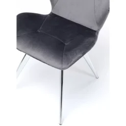 KARE Design Stühle-Stuhl Viva Grau Chrom