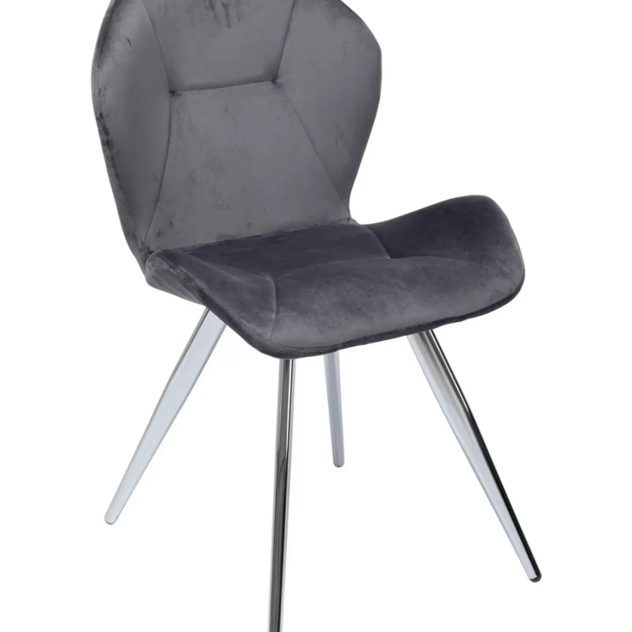 KARE Design Stühle-Stuhl Viva Grau Chrom