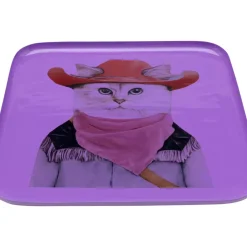 KARE Design Geschirr & Tischaccessoires-Tablett Ego Cat 27X27Cm