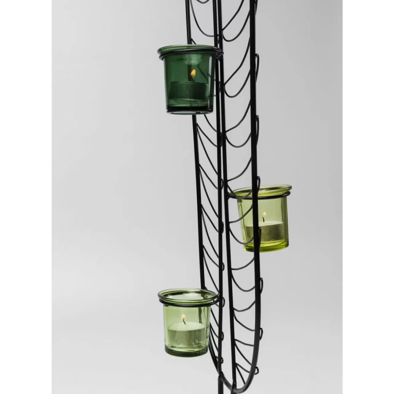 KARE Design Kerzenständer & Laternen-Teelichthalter Leaf Wire 86Cm