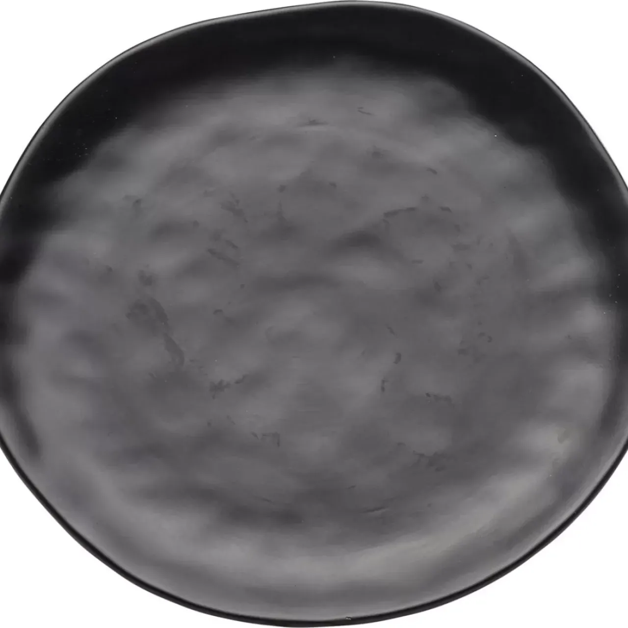 KARE Design Geschirr & Tischaccessoires-Teller Organic Black O26Cm