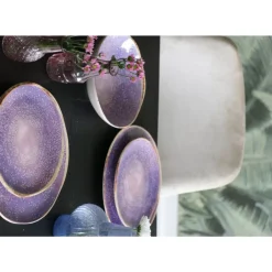 KARE Design Geschirr & Tischaccessoires-Teller Shirley Violett O26Cm