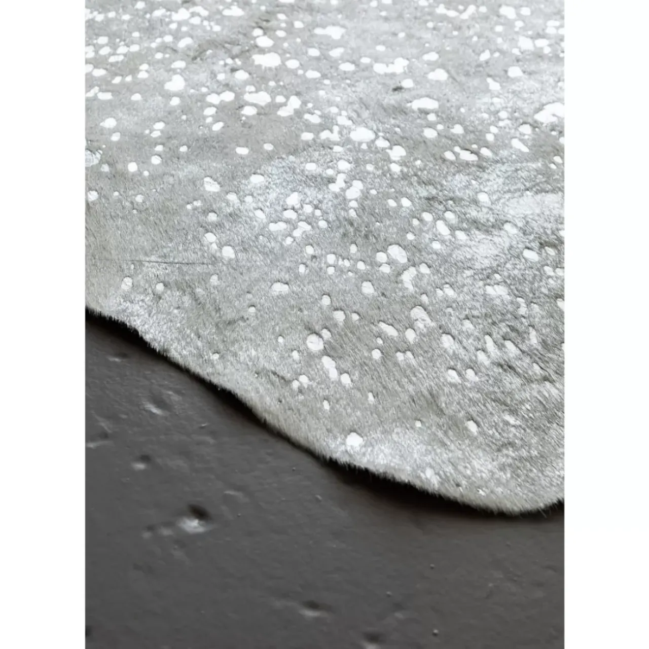 KARE Design Teppiche-Teppich Hide Acid Wash Silber