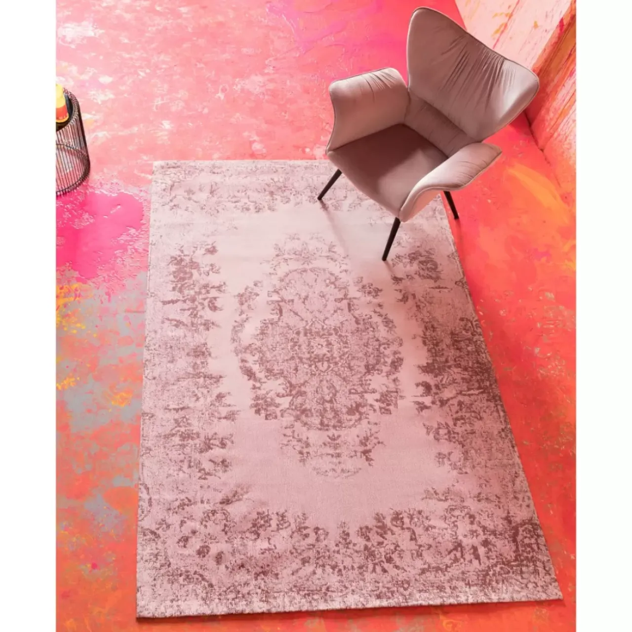 KARE Design Teppiche-Teppich Kelim Ornament Powder 170X240Cm
