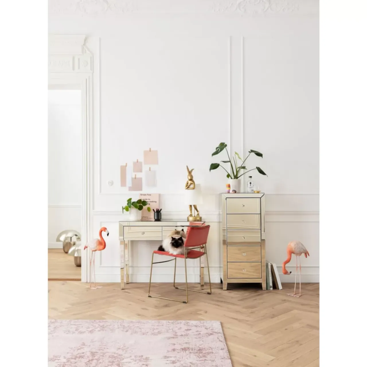 KARE Design Teppiche-Teppich Kelim Ornament Powder 200X300Cm