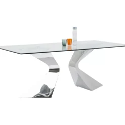 KARE Design Tische-Tisch Gloria Chrome 200X100Cm