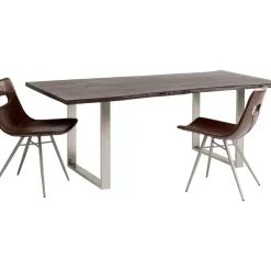 KARE Design Tische-Tisch Harmony Dunkel Chrom 200X100