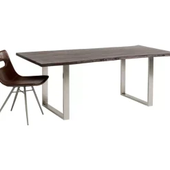 KARE Design Tische-Tisch Harmony Dunkel Chrom 200X100