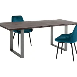 KARE Design Tische-Tisch Harmony Dunkel Rohstahl 200X100