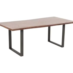 KARE Design Tische-Tisch Harmony Dunkel Rohstahl 200X100