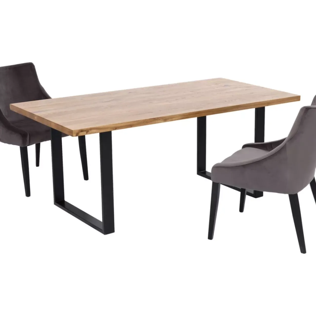 KARE Design Tische-Tisch Jackie Eiche Schwarz 160X80