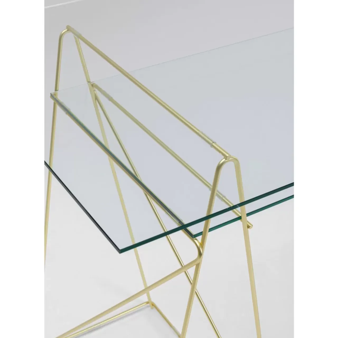 KARE Design Tische-Tisch Polar Messing Matt 8Mm Esg