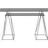 KARE Design Tische-Tisch Polar Schwarz 8Mm Esg 135X65Cm