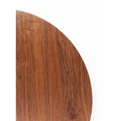 KARE Design Tische-Tisch Schickeria Walnuss Schwarz O80Cm