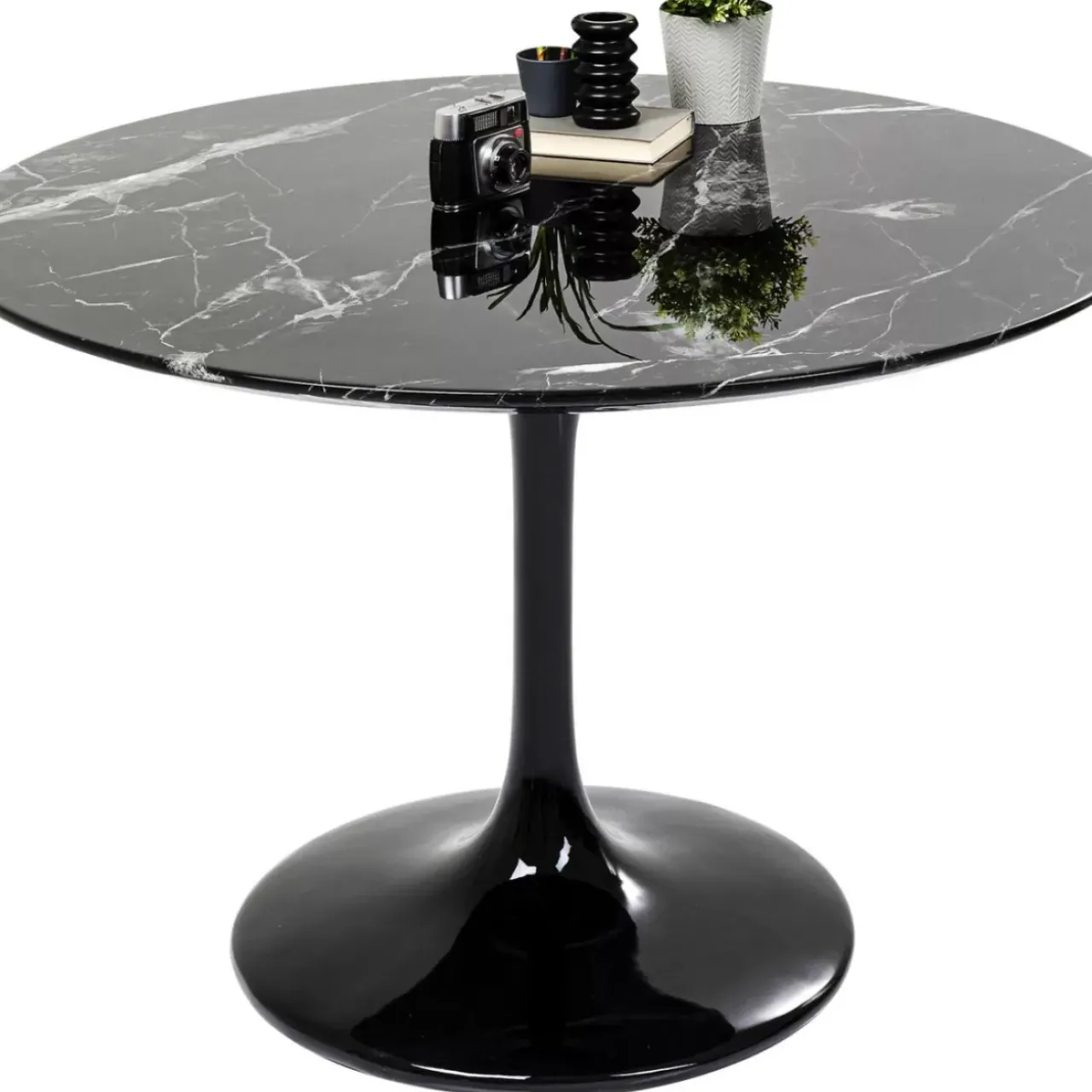 KARE Design Tische-Tisch Solo Marble Schwarz O110