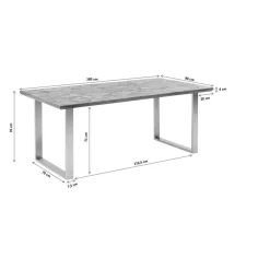 KARE Design Tische-Tisch Stars Chrom 180X90