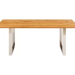 KARE Design Tische-Tisch Symphony Eiche Chrom 180X90