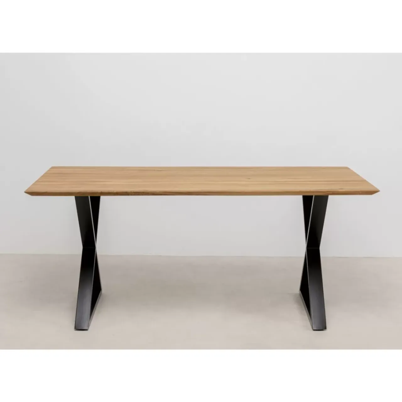 KARE Design Tische-Tisch Symphony Eiche Cross Schwarz 180X90Cm