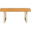 KARE Design Tische-Tisch Symphony Eiche Messing 160X80