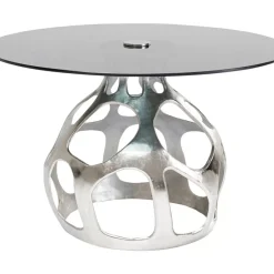 KARE Design Tische-Tisch Volcano Silber O120Cm