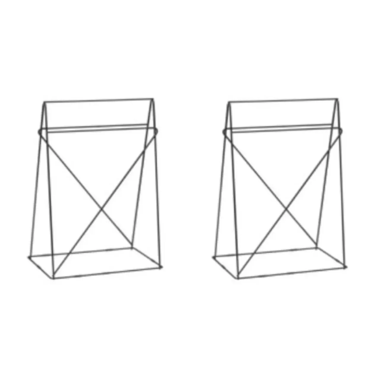 KARE Design Tische-Tischbock Polar (Paar) Schwarz 31X49Cm