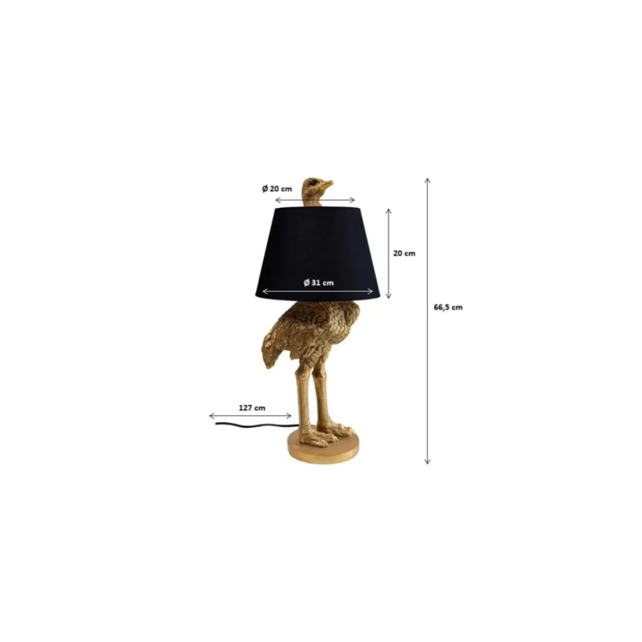 KARE Design Tischleuchten-Tischleuchte Animal Ostrich