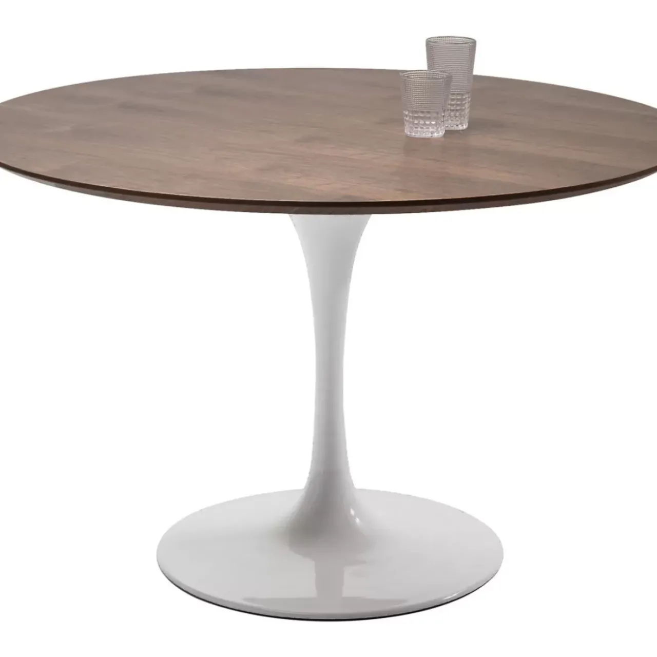 KARE Design Tische-Tischplatte Invitation Round Walnut O120Cm
