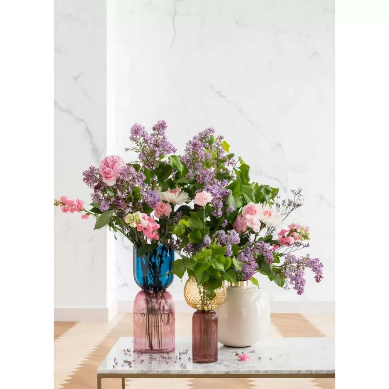 KARE Design Vasen-Vase Marvelous Duo Rot Blau 21