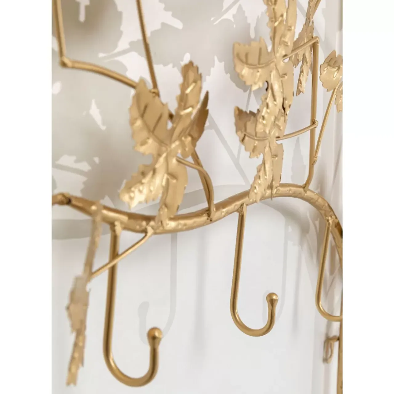 KARE Design Kleinmöbel & Sonstiges-Wandgarderobe Leafline Gold 93Cm