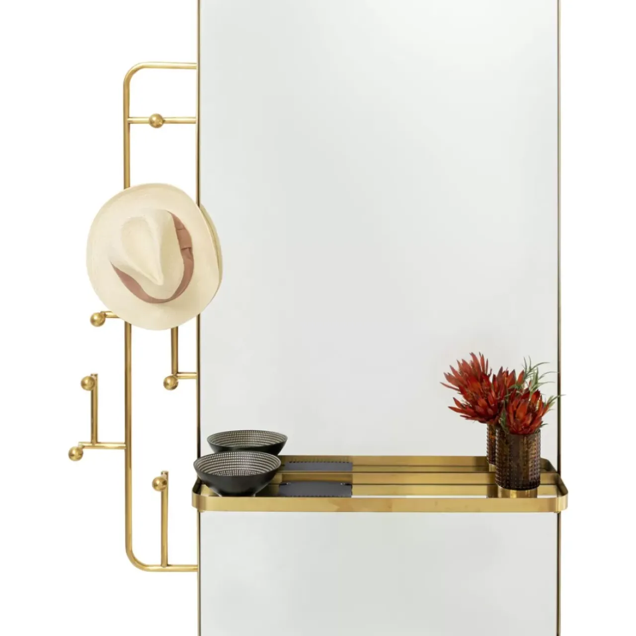 KARE Design Kleinmöbel & Sonstiges-Wandgarderobe Tristan Mirror 150X76Cm