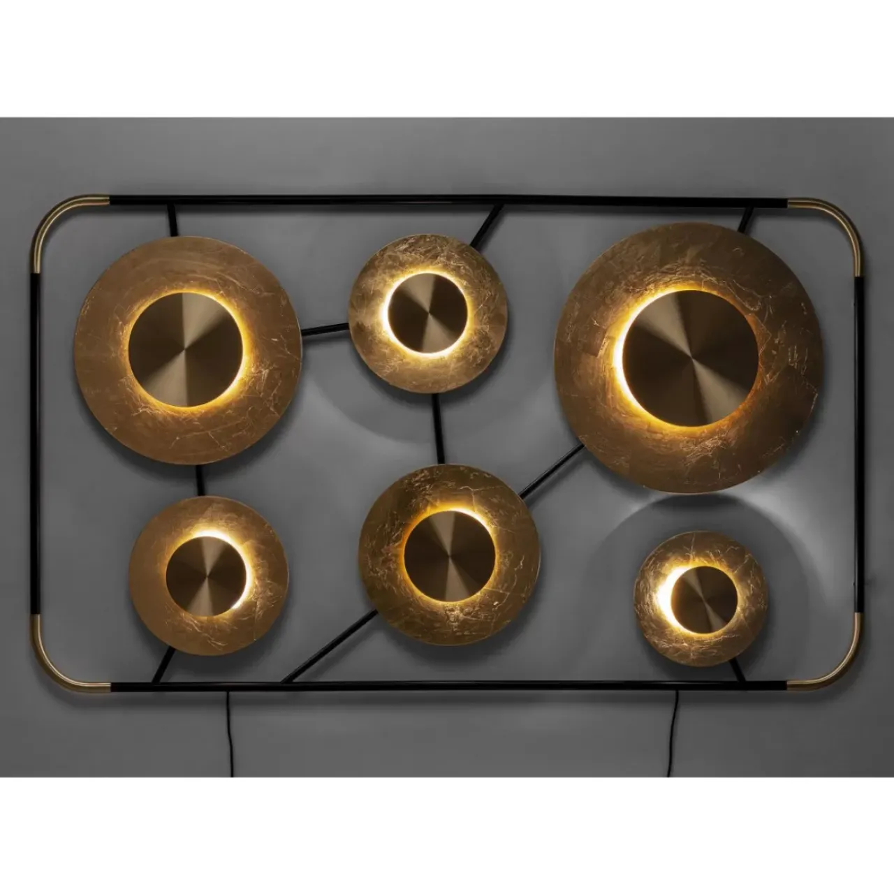KARE Design Wandleuchten-Wandleuchte Disc 6Er