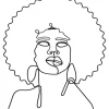KARE Design Bilder-Wandobjekt Wire African Woman 50X57Cm