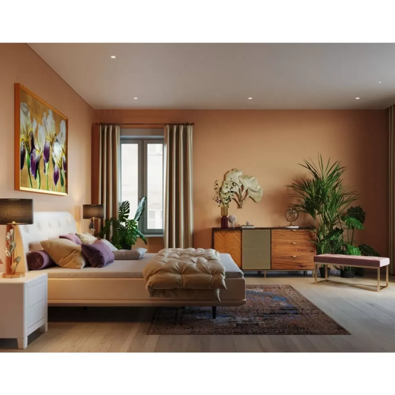 KARE Design Bilder-Wandschmuck Ginkgo Gold Gros