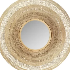 KARE Design Spiegel-Wandspiegel Gold Wire O61Cm