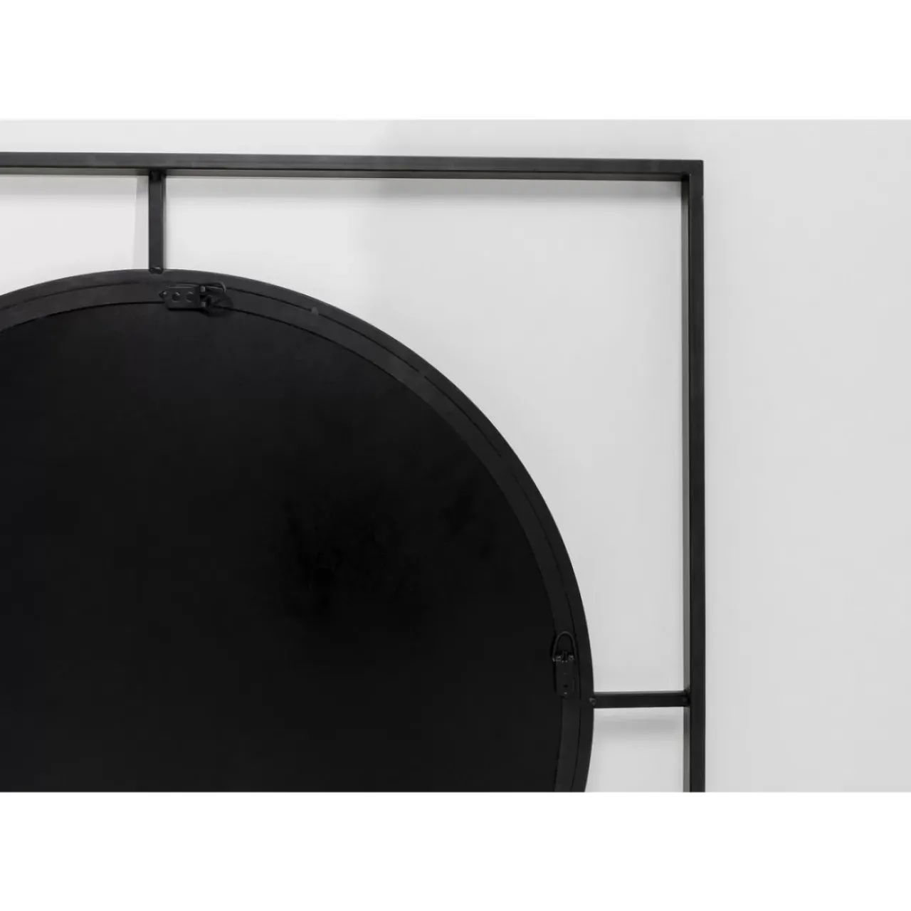 KARE Design Spiegel-Wandspiegel Stanford Frame Matt Schwarz O90Cm