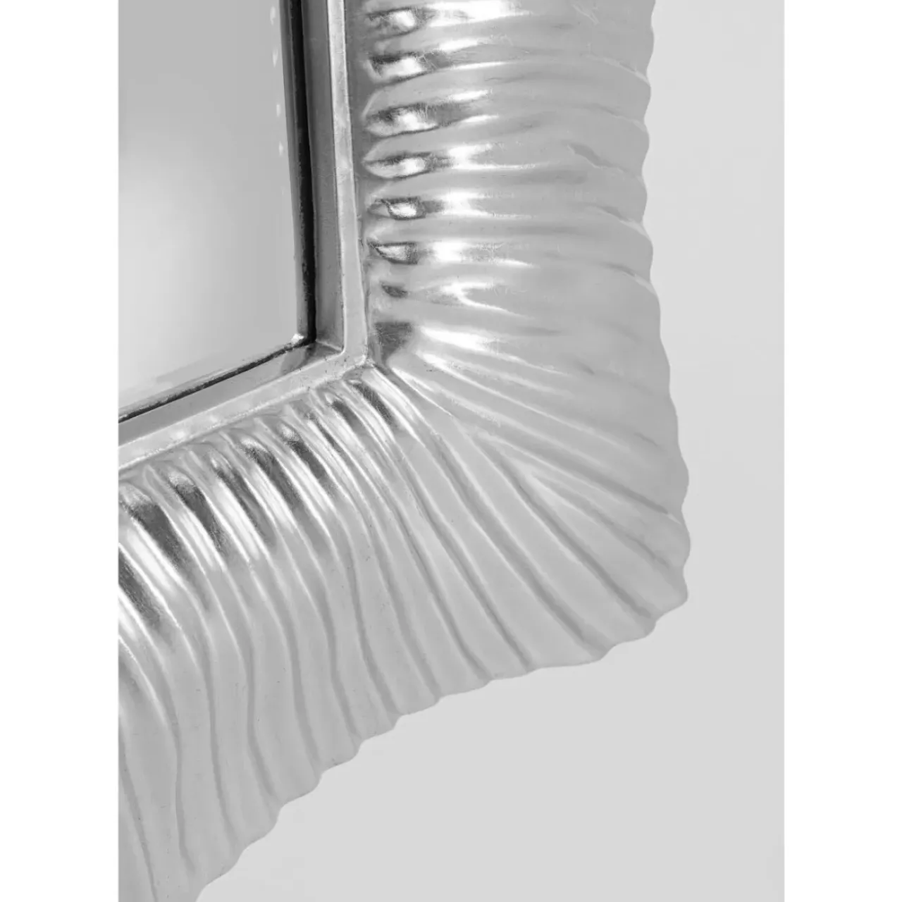 KARE Design Spiegel-Wandspiegel Wavy Silber 94X124Cm