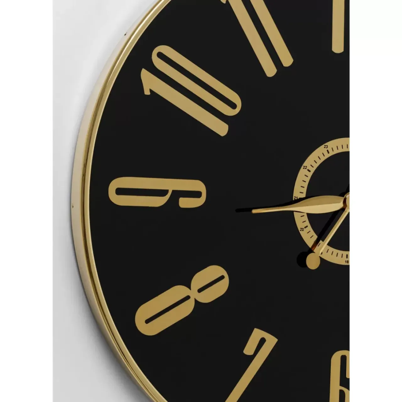 KARE Design Uhren-Wanduhr Casino Schwarz O76Cm