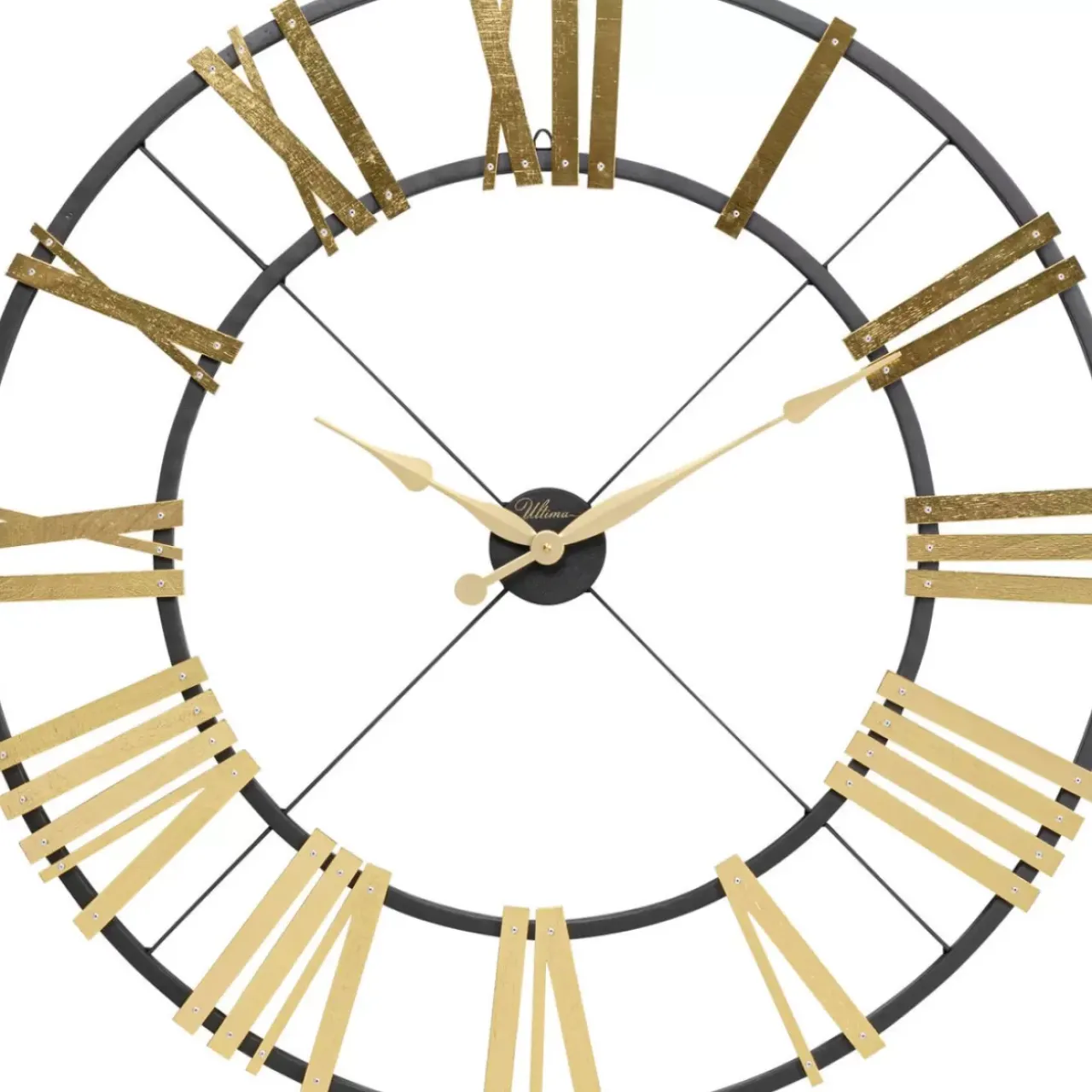KARE Design Uhren-Wanduhr Nevio Brass O95Cm