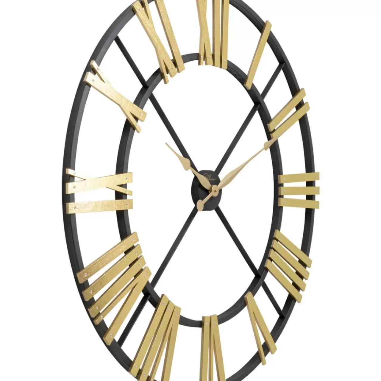 KARE Design Uhren-Wanduhr Nevio Brass O95Cm