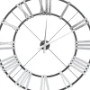 KARE Design Uhren-Wanduhr Nevio Silber O95Cm