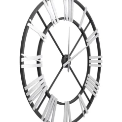 KARE Design Uhren-Wanduhr Nevio Silber O95Cm
