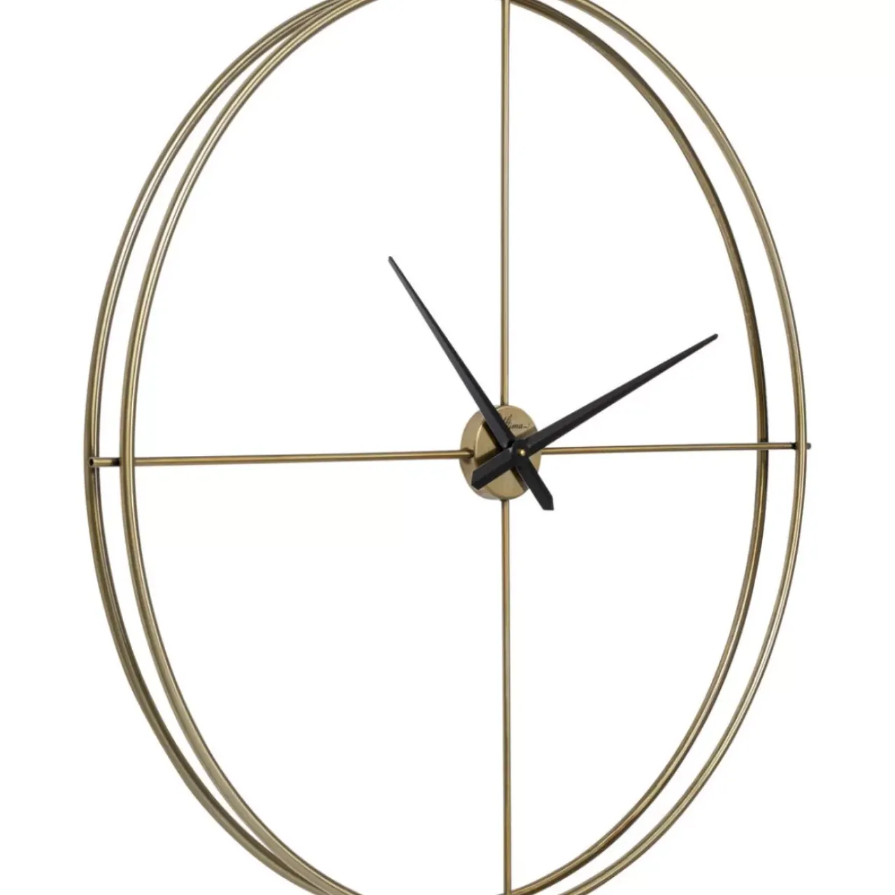 KARE Design Uhren-Wanduhr Simple Pure Brass O95Cm